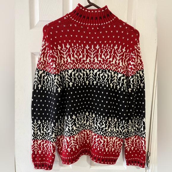 Ralph Lauren style Cold water Creek red knit sweater size Small - Picture 4 of 9